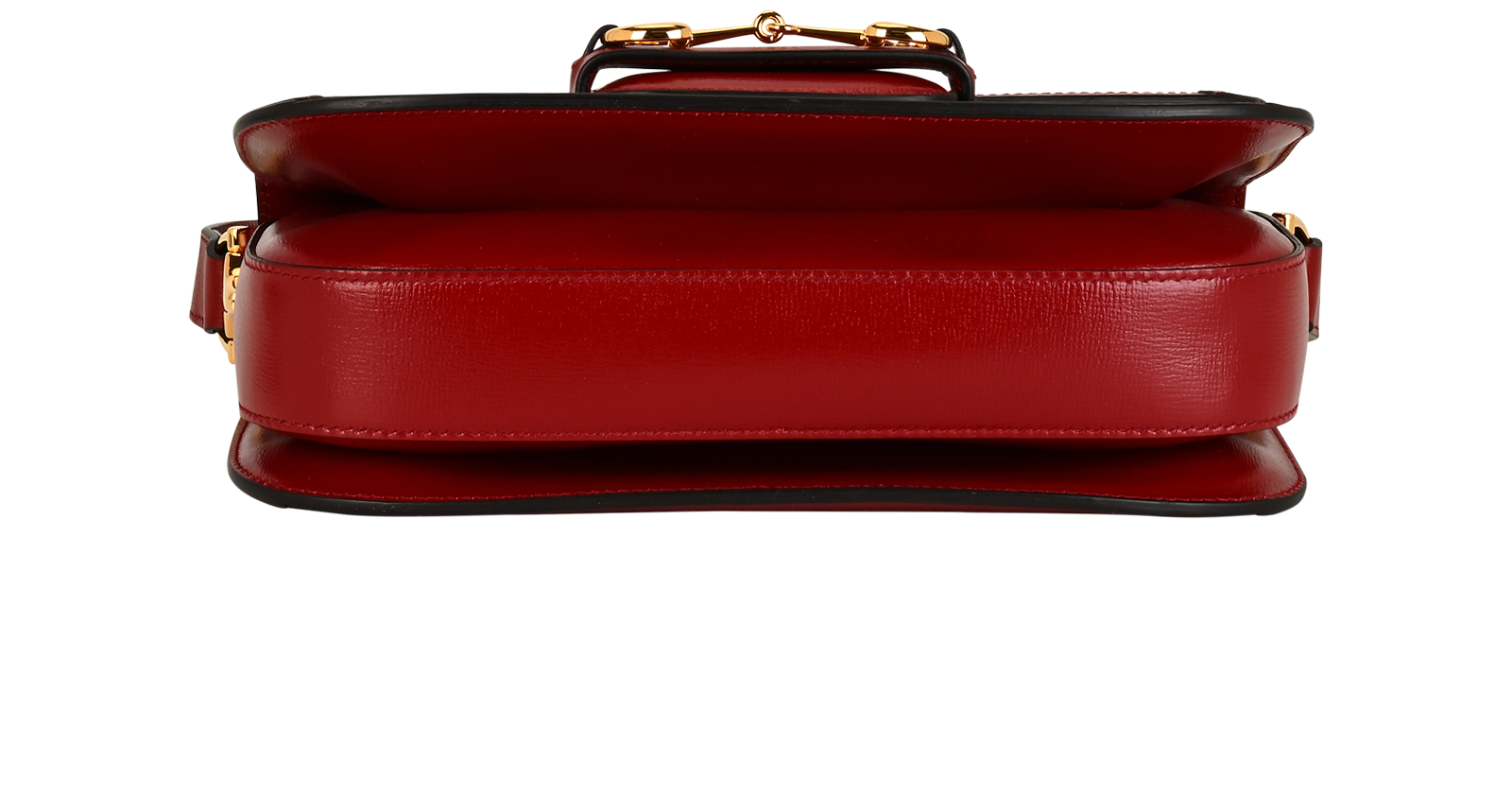 Medium Horsebit 1955, &pound;1,200, Handbags, Beige/Red, Canvas/Leather, Top view